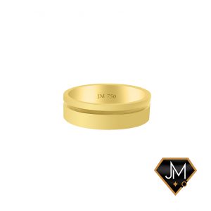 Aliança Marta Masc. em ouro 18k