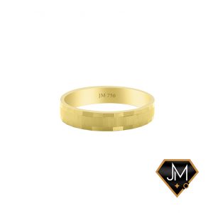 Aliança Forum Masc. em ouro 18k