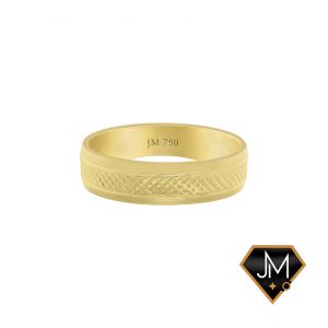 Aliança Rússia Masc. em ouro 18k