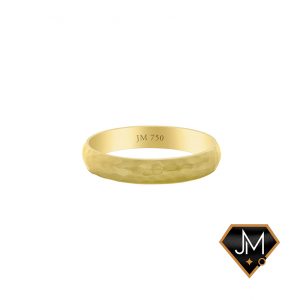 Aliança Martelada Masc. em ouro 18k